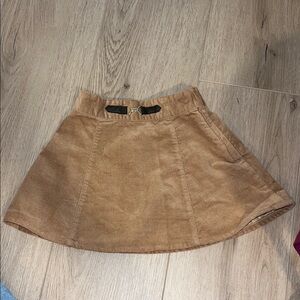 Tan Corduroy Girl’s Skirt
